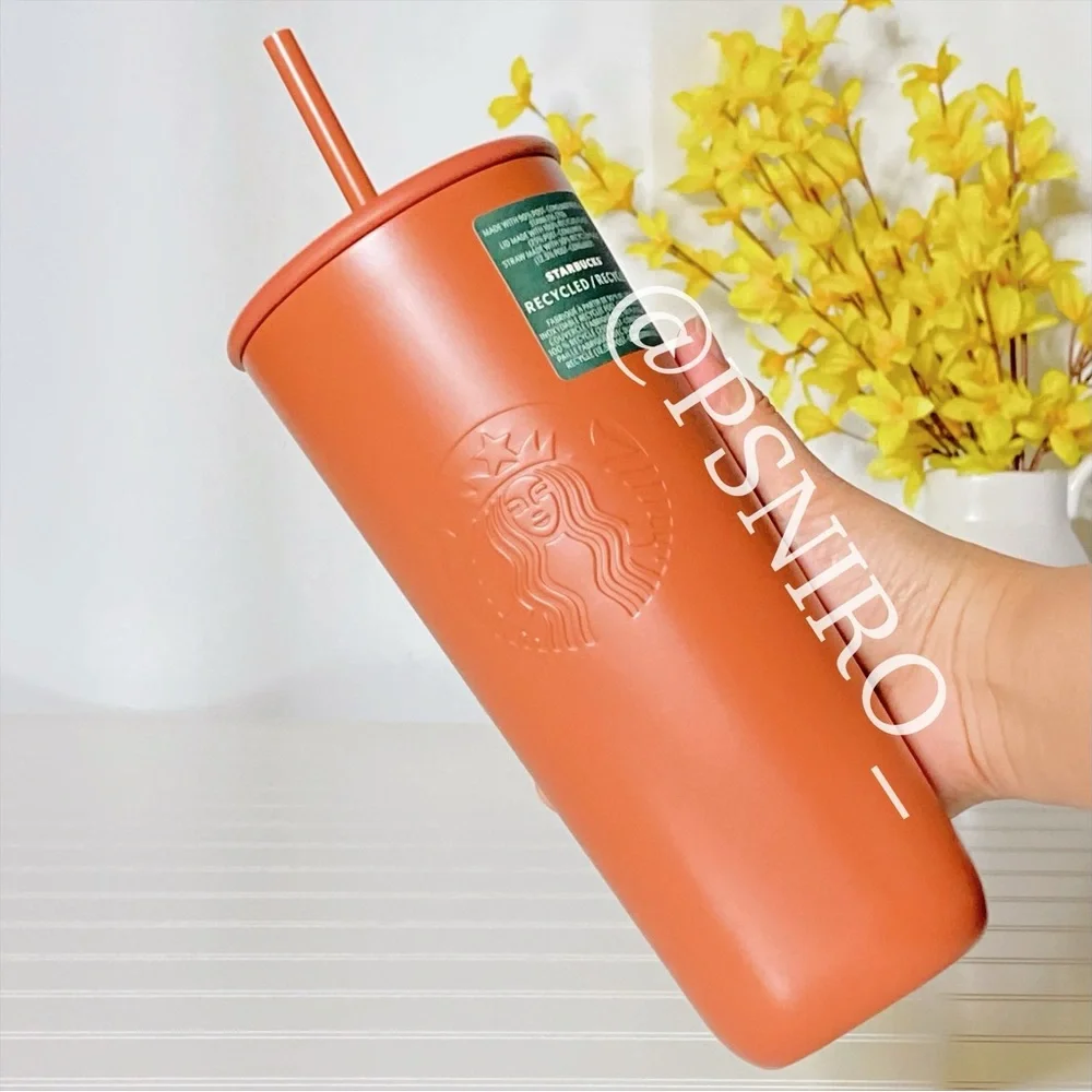 Starbucks 2024 Recycled Terracotta Triangle Tumbler Venti 24oz